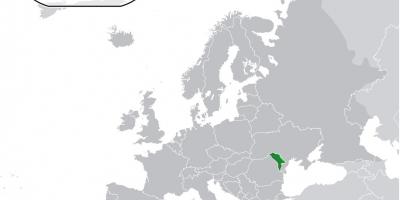 Moldovos vietą pasaulio žemėlapyje
