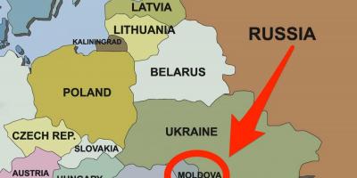 Žemėlapis Moldovos